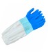 Imkerhandschoenen, rubber & katoen blauw (BeeFun)