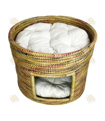 Kattenmand Deluxe FairTrade zeegras - 2 verdiepingen