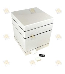 MiniPlus kastje Deluxe wit (voerbak en kunststof rand)