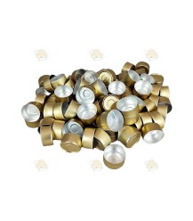 Waxinelicht bakjes goud aluminium - 100 stuks