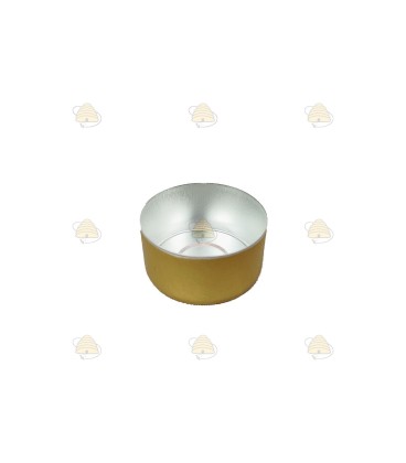 Waxinelicht bakjes goud aluminium - 100 stuks