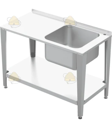 Honingproductietafel met spoelbak - 200 cm