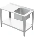 Honingproductietafel met spoelbak - 150 cm