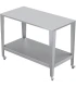 Verrijdbare werktafel RVS - 120 cm