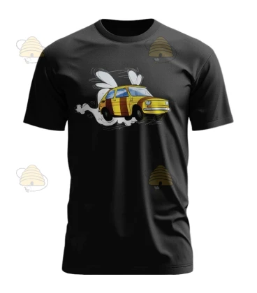 T-shirt Fiat 126P zwart