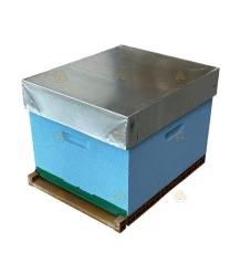 Dadant Blatt bijenkast (1BK) - hemelsblauw geverfd & Nicot bodem