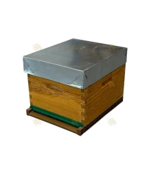Langstroth US enkelwandige bijenkast (1BK) - geïmpregneerd & Nicot bodem Langstroth US enkelwandige bijenkast (1BK) - geïmpregneerd & Nicot bodem