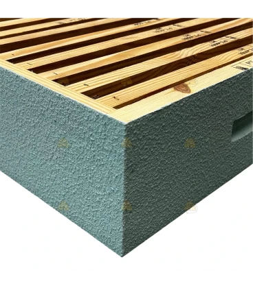 Langstroth US enkelwandige honingkamer - hemelsblauw geverfd