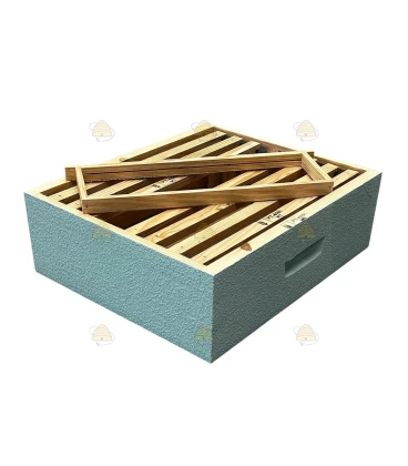 Langstroth US enkelwandige honingkamer - hemelsblauw geverfd