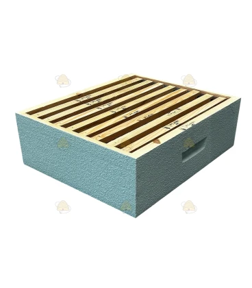 Langstroth US enkelwandige honingkamer - hemelsblauw geverfd