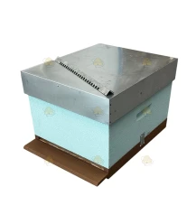 Langstroth US enkelwandige bijenkast (1BK) - hemelsblauw geverfd Langstroth US enkelwandige bijenkast (1BK) - hemelsblauw geverfd