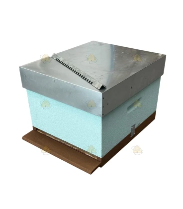 Langstroth US enkelwandige bijenkast (1BK) - hemelsblauw geverfd