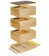 Bijenkast Duits Normaal hout - lage bodem