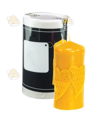 Brede kaars met hartjes, gietvorm