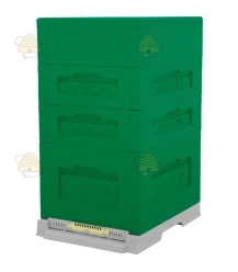 Langstroth US 10-raams bijenkast - groen - MULTI-FRAME