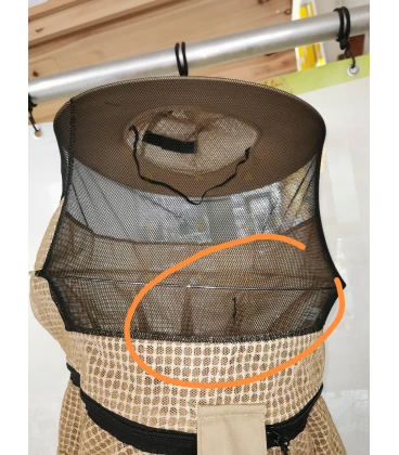 Tweedekans: Imkeroverall AirFree, ronde kap kaki - BeeFun® - MAAT S