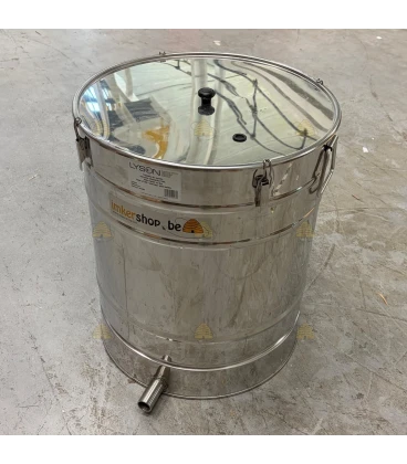 Tweedekans: Stoomwassmelter rond RVS 100l + Stoommaster II