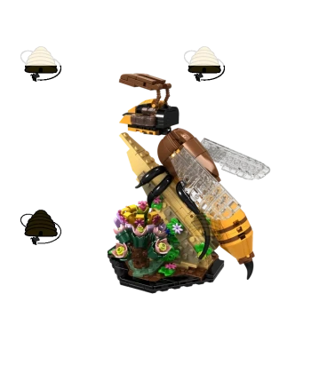 Honingbij op de weide - Bouwstenen set - 422 st.