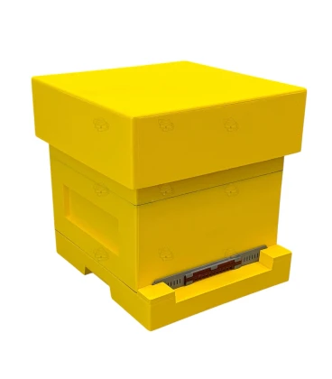 PRE ORDER - Spaarkast geel gelakt polystyreen (1bk, 1hk) BeeFun®