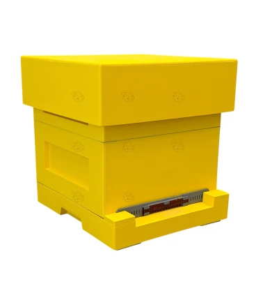 PRE ORDER - Spaarkast geel gelakt polystyreen (1bk, 1hk) BeeFun®