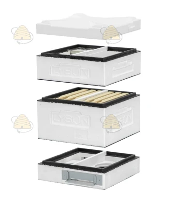 Mini Dadant Blatt teeltkastje wit, ongeverfd