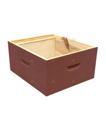 Broedkamer Spaarkast grenen - terracotta geverfd