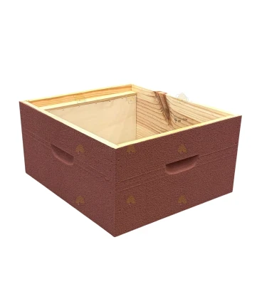 Broedkamer Spaarkast grenen - terracotta geverfd