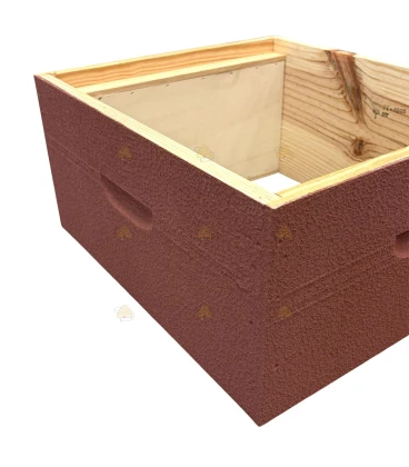 Broedkamer Spaarkast grenen - terracotta geverfd