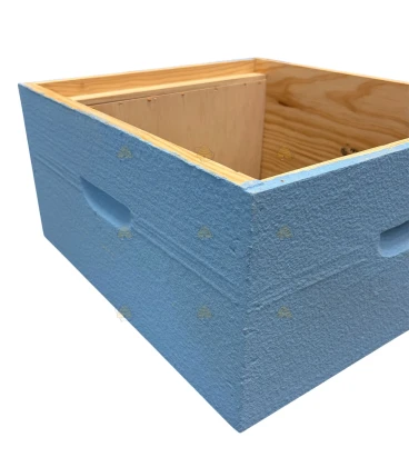 Broedkamer Spaarkast grenen - lichtblauw geverfd