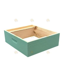 Honingkamer Spaarkast grenen - mintgroen geverfd