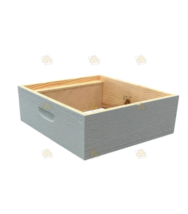 Honingkamer Spaarkast grenen - zandgrijs geverfd