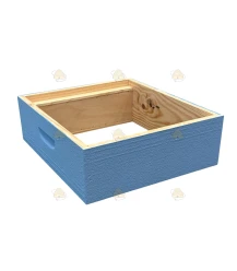 Honingkamer Spaarkast grenen - lichtblauw geverfd