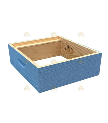 Honingkamer Spaarkast grenen - lichtblauw geverfd