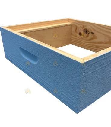 Honingkamer Spaarkast grenen - lichtblauw geverfd