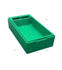 Voerbak EPS zesramer zwermkastje Simplex / DNM / Zander - groen geverfd