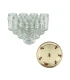 Ronde glazen potten 60 stuks - 375 ml / 450 gram, met keuze uit deksels (TO 63 mm)