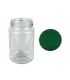 Ronde glazen potten 60 stuks - 375 ml / 450 gram, met keuze uit deksels (TO 63 mm)