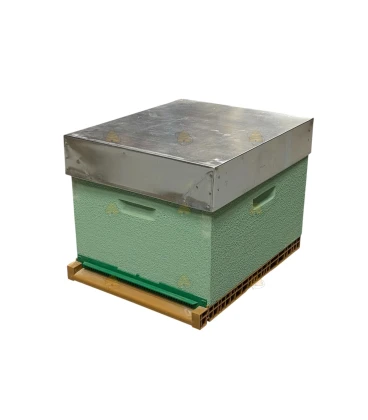 Dadant Blatt bijenkast (1BK) - mintgroen geverfd & Nicot bodem