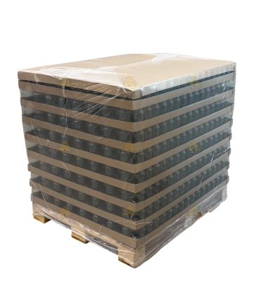 Pallet ronde glazen potten 2048 stuks - 375 ml / 450 gram, met keuze uit deksels (TO 63 mm) - GRATIS VERZENDING