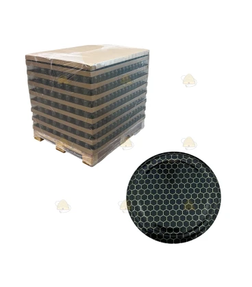 Pallet ronde glazen potten 2048 stuks - 375 ml / 450 gram, met keuze uit deksels (TO 63 mm) - GRATIS VERZENDING