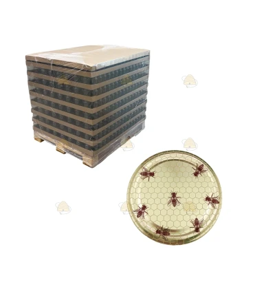 Pallet ronde glazen potten 2048 stuks - 375 ml / 450 gram, met keuze uit deksels (TO 63 mm) - GRATIS VERZENDING