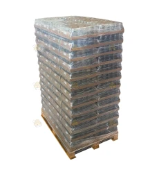 Pallet ronde glazen potten op trays 2080 stuks - 375 ml / 450 gram, met keuze uit deksels (TO 63 mm)