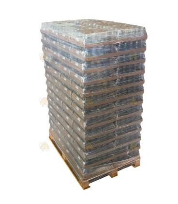 Pallet ronde glazen potten op trays 2080 stuks - 375 ml / 450 gram, met keuze uit deksels (TO 63 mm)