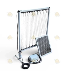 Starterspakket: Harp gemonteerd 70 x 76 cm Aluminium + Zonnepaneel 20W en Schok apparaat