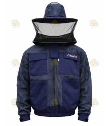 Wespenbestrijding jack AirFree, ronde kap navy - BeeFun®