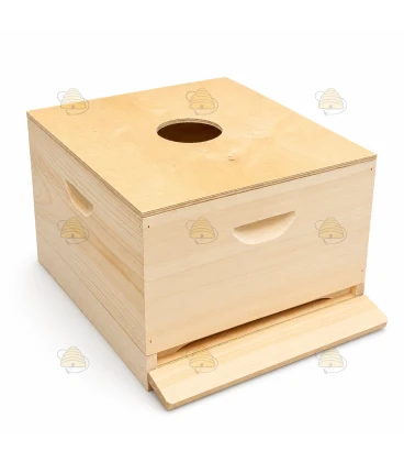 Spaarkast houten dekplank 47,2 x 42,1 cm (met / zonder voeropening)