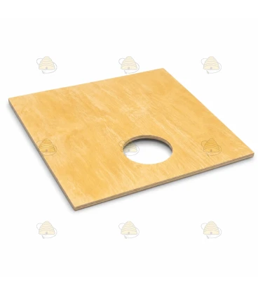 Spaarkast houten dekplank 47,2 x 42,1 cm (met / zonder voeropening)