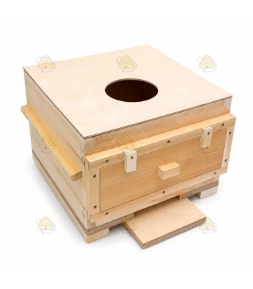 Warré houten dekplank met voergat 34 x 34 cm