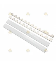Set beslag Segeberger Simplex 11-raams 41,2 cm pvc/pvc