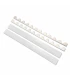 Set beslag Segeberger Simplex 11-raams 41,2 cm pvc/pvc